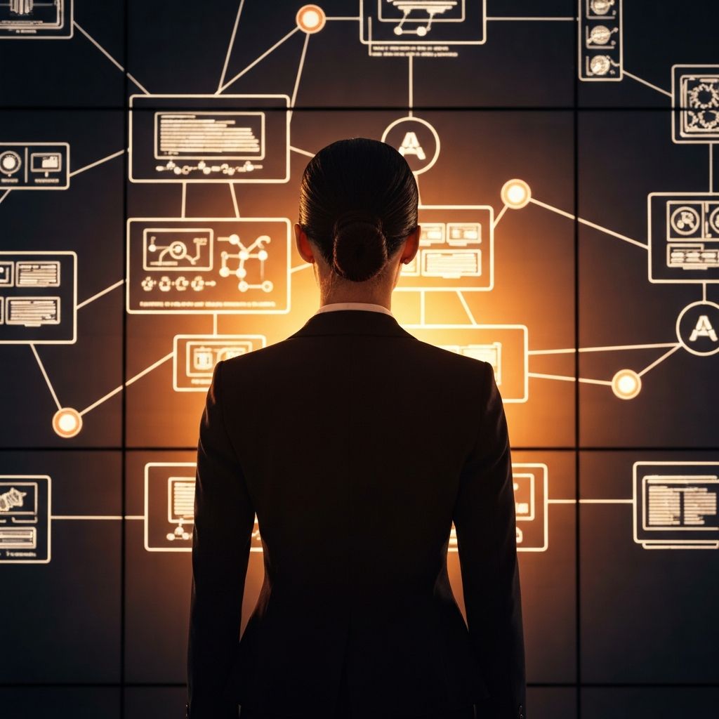 Strategist facing an interconnected system of decisions